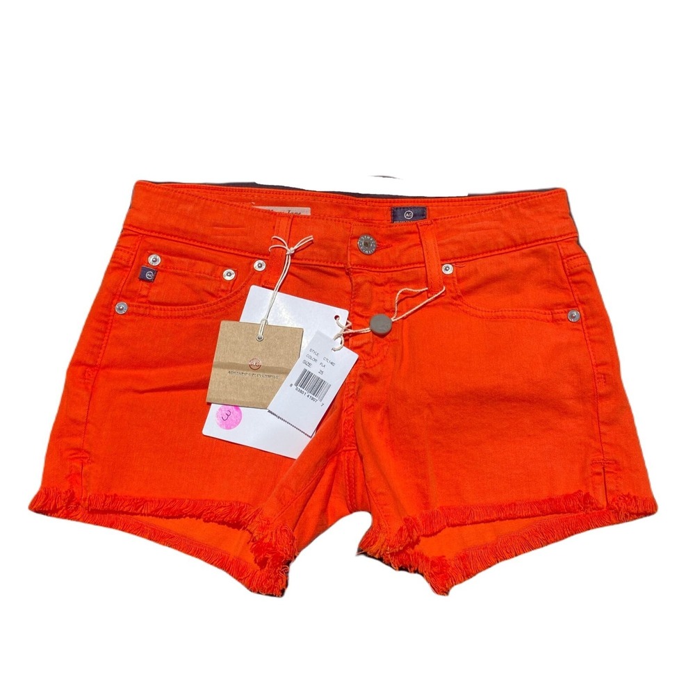 AG Adriano Goldschmied Women's‎ Mary Jane Shorts Size 25 Orange